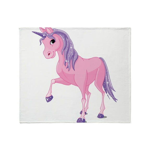CafePress - Pink Unicorn Throw Blanket - Soft Fleece Throw Blanket, 50"x60" for All Ages