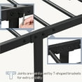 thumbnail image 5 of Topeakmart Metal Bed Frame with High Headboard and Footboard, Black, Twin XL, 5 of 7
