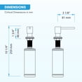 thumbnail image 3 of Blossom Soap Dispenser Pump | Solid Brass in Brushed Nickel Finish for Kitchen & Bathroom, 3 of 6