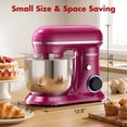 thumbnail image 4 of CEBORY 4 QT 3-in-1 Stand Mixer, 10-Speed Tilt-Head Electric Kitchen Mixer with Dough Hook, Beater, Whisk, and Stainless Steel Bowl for Home Baking, 4 of 7