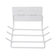 thumbnail image 1 of Cateissary Organizador de ganchos de cocina con 6 ganchos, colgador de baño, estante autoadhesivo montado en la pared, utensilios de cocina, toallero, Almacenamiento y organización del hogar blanco Cateissary HA002576-02, 1 of 1