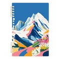 thumbnail image 7 of FORMRS 1-Subject Spiral Notebook 8" x 5" College Ruled 60 Refillable Sheet A5 Hard Cover, Abstract Snow Mountain, 7 of 7