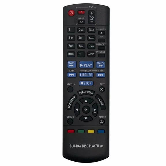 New N2QAYB000957 Replaced Remote Control for Panasonic Blu-ray Player DMP-BDT460 DMP-BDT465