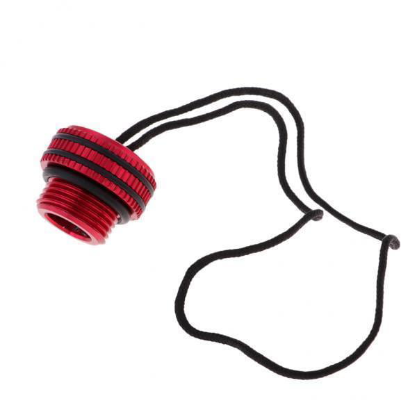 Tank Valve Dust Cap Cover Threaded Alloy Protector Plug Scuba Dive Boat Red 