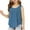 Blue, variant on qolati Summer Tank Tops for Girls Sleeveless Ruffle Flowy T Shirt Casual Loose Fit Tunic Blouses Kids Crop Top 3-14 Years