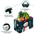 thumbnail image 3 of Snowman Reusable Foldable Oxford Cloth Storage Bins: Large Capacity Shopping Bags for Laundry and More, 3 of 7