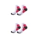 thumbnail image 1 of Sonducket 2 paquetes por lote, calcetines deportivos de fibras de secado rápido para mantenerse seco y cómodo, calcetines de compresión para Rosa roja S/M 2piezas, 1 of 6