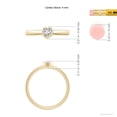thumbnail image 4 of ANGARA Natural 0.22 Ct. Diamond Solitaire Promise Ring in 14K Yellow Gold for Women (Ring Size: 3), 4 of 9