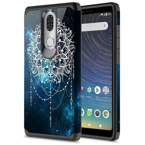 Coolpad Legacy Case, Rosebono Slim Hybrid Shockproof Hard Cover Graphic Fashion Colorful Skin Cover Armor Case For Coolpad Legacy (Galaxy Mandala)