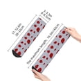 thumbnail image 4 of Fuzoiu Ladybug Print Adult Socks, Crew Moisture-wicking Socks, Unisex Cushion Crew Socks,Casual Sports Ankle Socks, 4 of 7