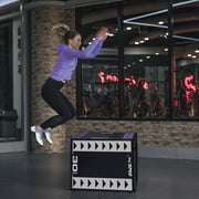 Xspec  3 in 1 Foam Plyometric Jump Box for Fitness Exercise, 30" x 24" x 20"
