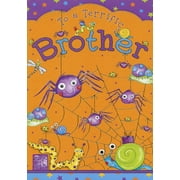 Designer Greetings Purple Spiders, Lady Bugs, Snails, Centipede Juvenile Birthday Card for Brother