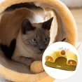 thumbnail image 1 of Cama para mascotas, regalo de perrera, adorno de descanso, multifuncional, con bola, portátil, cierre de cremallera, suministros de juego, M, 1 of 10