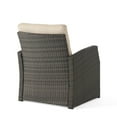 thumbnail image 5 of GDF Studio Nikki Outdoor Wicker Club Chair with Cushions, Gray and Beige, 5 of 11