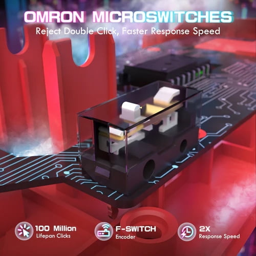 ATTACK SHARK X1 Tri-mode Gaming Mouse with Touchpad RGB Charging Dock PAW3395PRO Gaming Sensor, BT/2.4G Wireless/Wired, 6 Adjustable DPI up to 40000, Omron Optical Microswitches