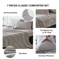 thumbnail image 6 of Flymme Light Grey Comforter Sets with Sheets 7 Pieces Bed in a Bag Full Size Bedding Sets Modern Soft Microfiber Bed Sets for All Season, 6 of 8