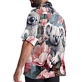 thumbnail image 3 of Koala Men's Short Sleeve Button Down Hawaiian Beach Printed Casual Shirts, 3 of 6