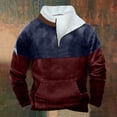 thumbnail image 2 of Nfhtoj Men's Western Jacket Cowboy Print Pullover 1/4 Zip Stand Collar Long Sleeve Country Sweatshirts for Men Western Hoodies for Men, 2 of 3