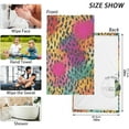 thumbnail image 6 of Dreamtimes Towels Set of 2 Animal Spots Print for Bathroom Kitchen Travel 16×28 inch, Cotton Bath Towels Lightweight Quickdry for Bathroom Ktichen Travel SPA Gym, 6 of 7