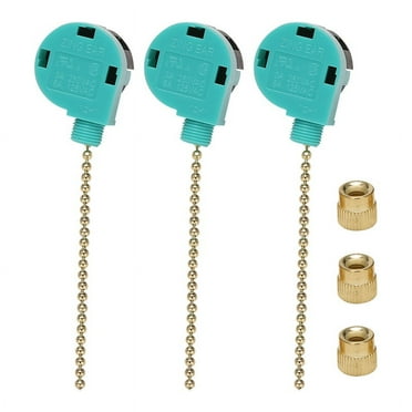 3 Pack Ceiling Fan Switch for Ceiling Fan,Wall Lamps,Cabinet Light A