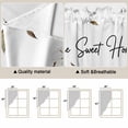thumbnail image 5 of Rabbits Pine Cone Swag Valances for Windows 2 Pack, Kitchen Window Curtains 36 Inch Length, Sweet Home Texture Brown Leaves Berries Privacy Swag Curtains for Living Room/Bathroom 36"x36", 5 of 8