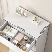 5 Drawer Dresser for Bedroom, White Tall Chest of Drawers Wood Storage Cabinet for Living Room, Hallway, Entryway, Guest Room