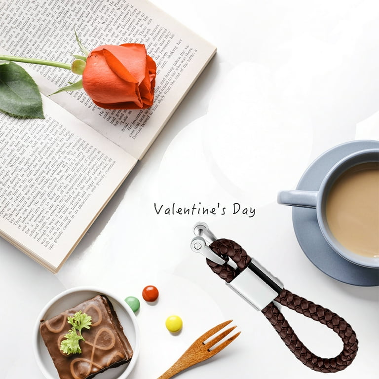 Leather Key Fob Keychain Rope Cord Holder For Men Women Amabro