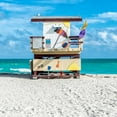 thumbnail image 2 of Silver, Richard 20x20 White Modern Wood Framed Museum Art Print Titled - Miami Beach IV, 2 of 4