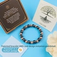 thumbnail image 2 of Copper Bracelet for Men Magnetic Bracelets as Boyfriend Gifts, 99.9% Pure Copper Jewelry with 3800 Gauss Magnets, Weighted Bracelet for Men Beaded Bracelets Pulsera De Cobre Para Hombres, 2 of 7
