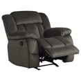 thumbnail image 5 of OakvillePark Cameron Microfiber Fabric Upholstered Glider Reclining Chair, Chocolate, 5 of 8