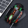 thumbnail image 3 of Souris Ergonomique pour Gamer, Souris de Jeu PC Filaire Rétroéclairée RVB Programmable, pour Joueurs sur PC Windows Noire, 3 of 8