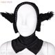 thumbnail image 4 of Disfraz de Anime Dungeon Meshi Marcille para mujer, traje negro, peluca, tocado, fantasía, Roleplay, Halloween, 4 of 5