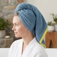 thumbnail image 5 of Unique Bargains Cotton Solid Absorbent Durable Soft Hand Towels Blue 29" x 13", 5 of 8