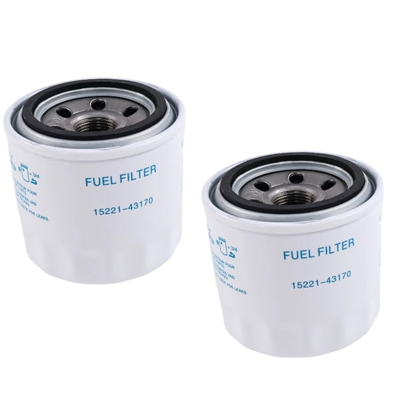 2PCS Fuel Filter 15221-43080 1522143080 Fits for Kubota Tractor G4200 G4200H G5200H G6200H L175 L185 L2050 L225 L235 L2350 L245 L245HC L2500 L295 L305 L345