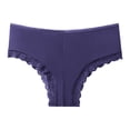 thumbnail image 1 of B91xZ Culottes pour Femmes Grande Taille en Microfibre, Bleu L, 1 of 3
