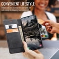 thumbnail image 4 of Funda para Samsung Galaxy S25, diseño clásico de cuero tipo billetera, cierre magnético, función atril, ranura para tarjetas, protección a prueba de golpes para Samsung Galaxy S25, 4 of 9
