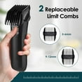 thumbnail image 3 of Electric Body Hair Trimmer for Men, Grooming Trimmer, Portable Beard and Body Shaver with LED Light, Digital LCD Display for Underarm, Leg, Chest, Head Styling, 3 of 9