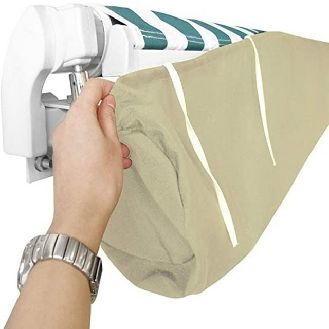 Auvent Rétractable Protecteur Imperméable de Remplacement Hôtel Imperméable Anti-Neige Protecteurs de Canopy Pare-Soleil Tissu Oxford Anti-Neige Anti-Poussière Sac de Rangement pour Canopy