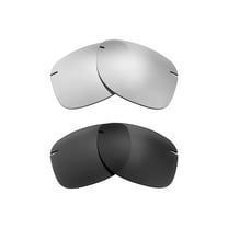 Walleva Polarized Titanium   Black Replacement Lenses For Maui Jim Hikina