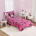 thumbnail image 4 of Disney Minnie Mouse Plush Toddler Blanket, Pink, 40"x50", Girl, 4 of 7