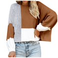 thumbnail image 1 of Tricot pour Femmes Hiver 2024 Doux Confortable Grande Taille Décontracté Chaud Mode Col Roulé, 1 of 5