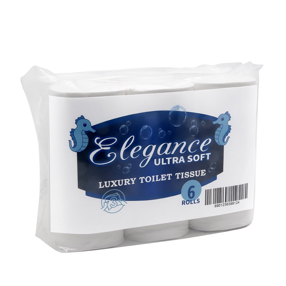 Toilet Paper, Soft Degradable Highly Absorbent 3 Layer Paper, Toilet Paper Regular Rolls 10 Rolls