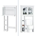 thumbnail image 3 of ModFusion 61" Height Over the Toilet Bathroom Space Saver Storage Cabinet, 4-Shelf, White, 3 of 10