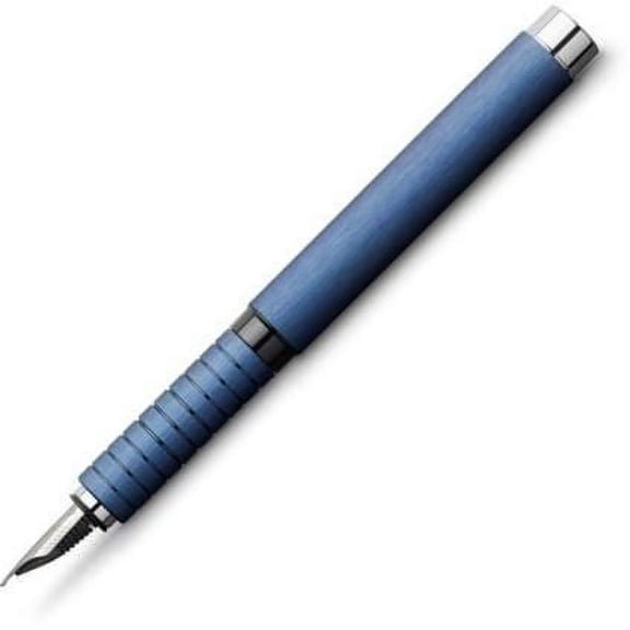 Faber-Castell Essentio Aluminum Blue Fountain Pen - Medium
