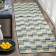 thumbnail image 3 of SAFAVIEH Montauk Irving Geometric Squares Cotton Area Rug, Gold/Multi, 6' x 6' Square, 3 of 10