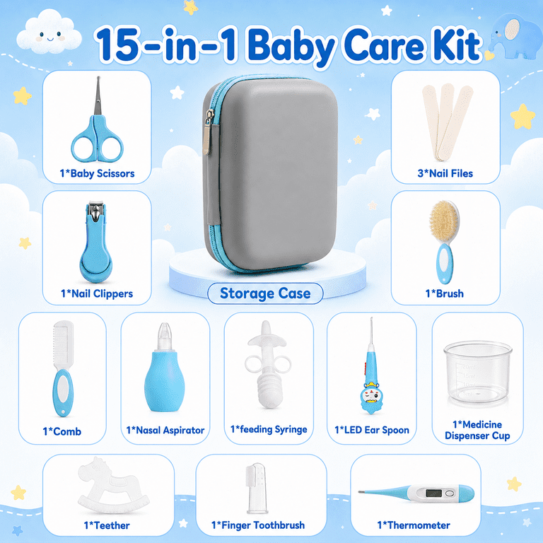 Lictin 15-Piece Baby Grooming & Healthcare Kit photo 5