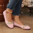 thumbnail image 4 of YOUYEDIAN Flat Shoes for Women Dressy Non Slip Slip on Loafers Spring Summer Business Walking Shoes Casual Closed Toe Orthopedic Shoes (Pink), 4 of 7