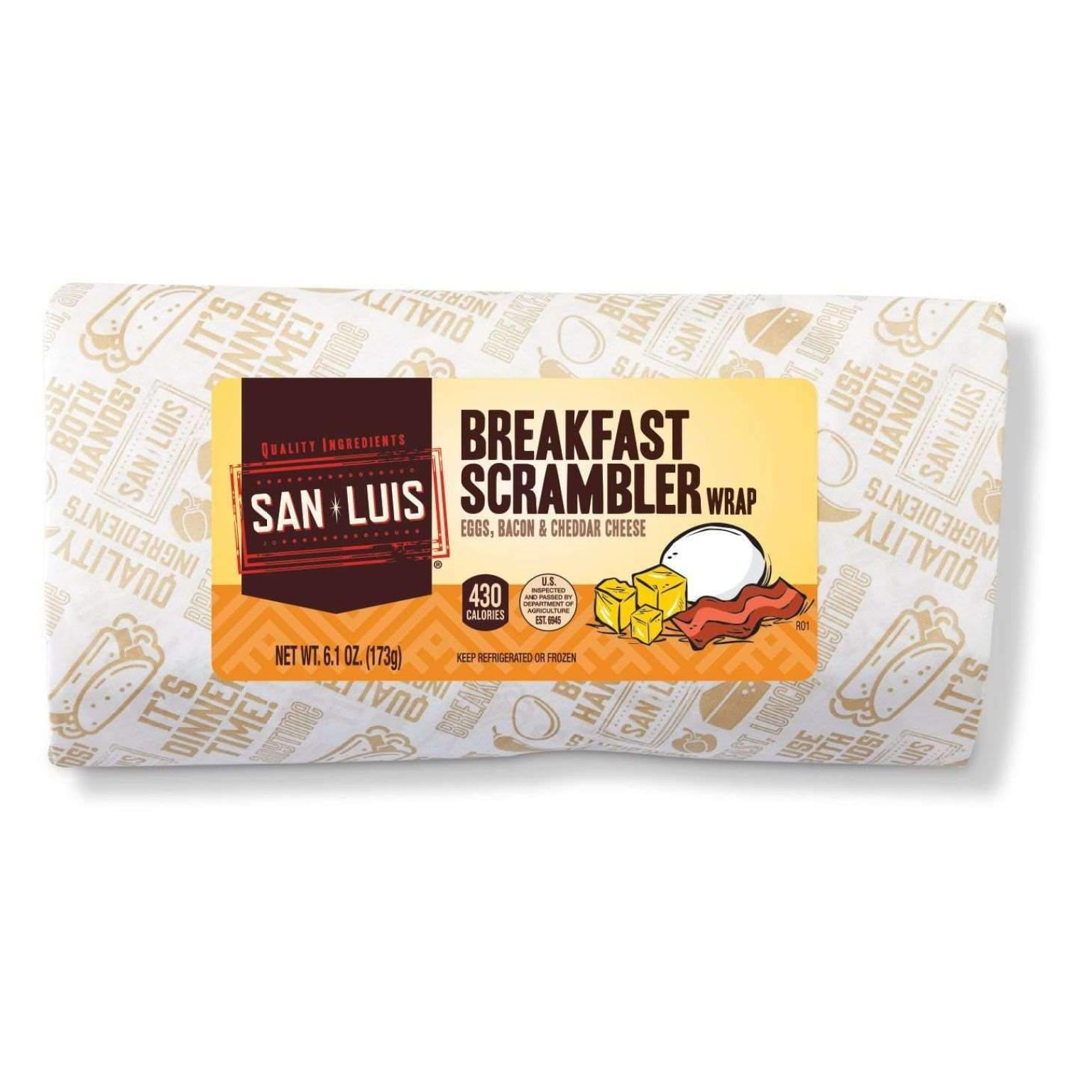 Deli Express Breakfast Scrambler Burrito, 6.1 Ounce 12 per case