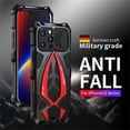 thumbnail image 6 of SaniMore for iPhone 13 Pro Max (6.7" 2021) Case with Tempered Glass Screen Protector, PC TPU Hybird Heavy Duty Protective Military-grade Drop Resistant Shockproof Armor Stylish Shell, Black, 6 of 13