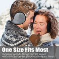 thumbnail image 3 of 2 Packs Ear Warmer Fleece Earmuff Winter Accessory for Men Women, 3 of 7